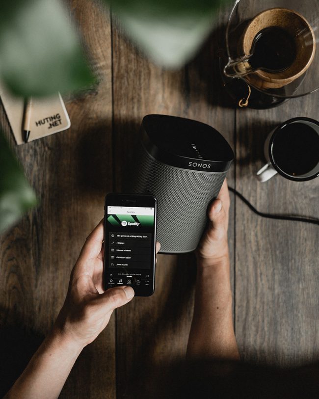 Concept photography Sonos with Spotify - Product photography