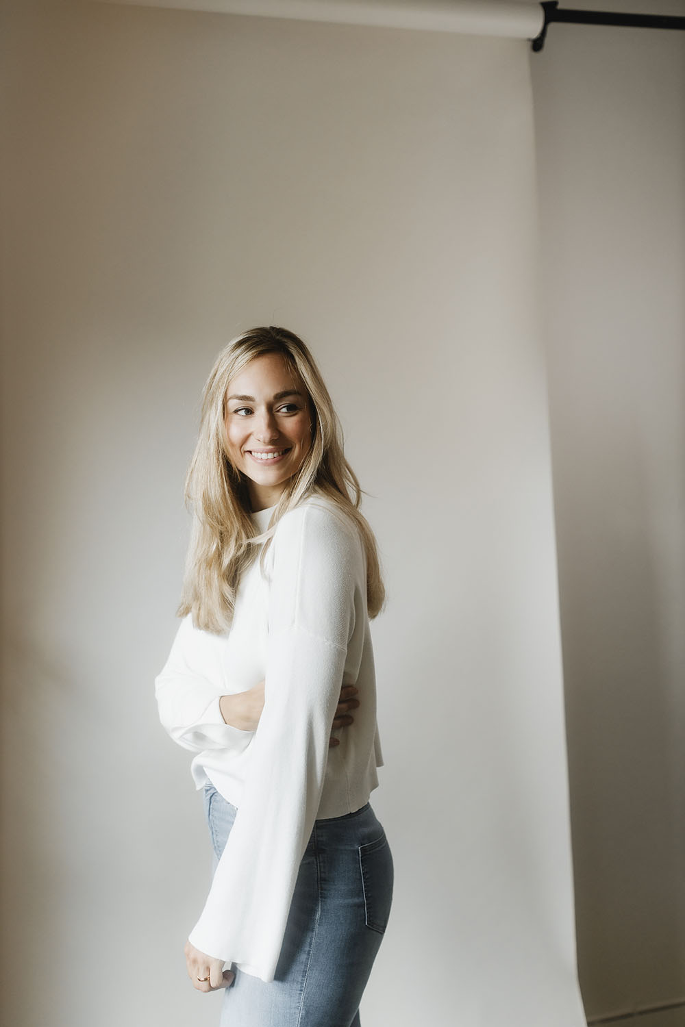 Fotoshoot Studio | Portret serie Anouck Nijmegen studio opstelling daglicht Nanlite Canon