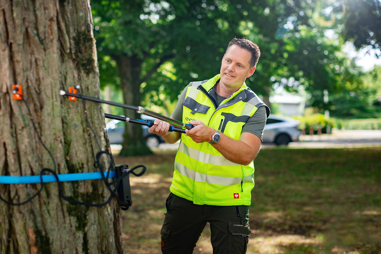 Expertteams van Cobra GroenInzicht in actie op locatie, bedrijfsfotografie door Jurriaan Huting